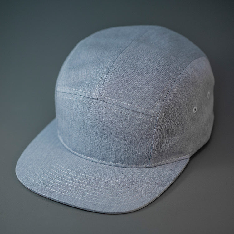 Custom 5 Panel Camp Leather Patch Hat