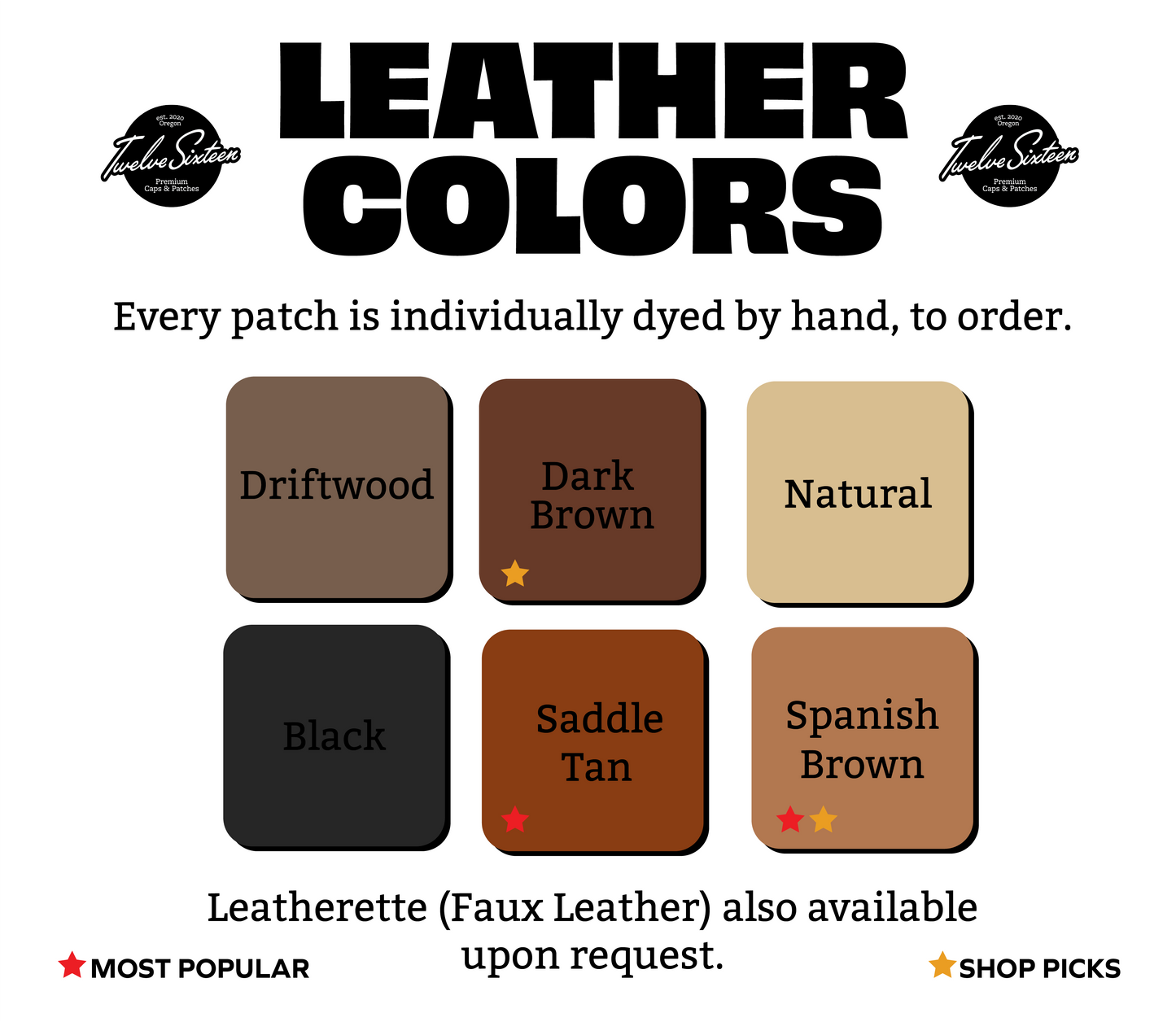Custom Waffle Knit Leather Patch Beanie | Stocking Cap