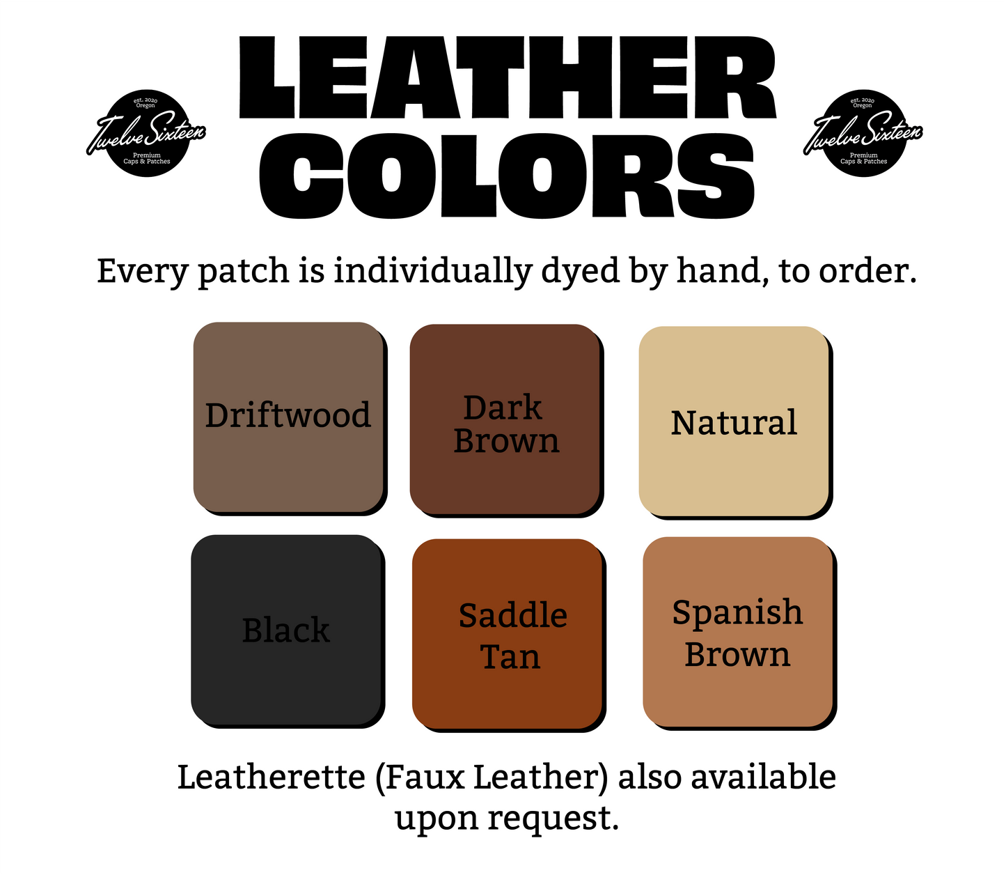 Custom Leather Patch Beanie | Stocking Cap