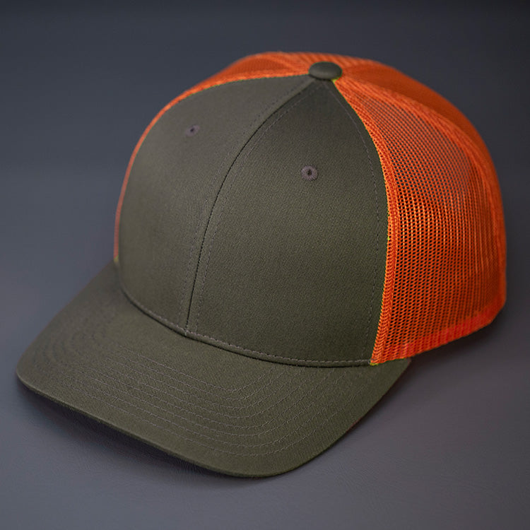 Custom Captuer Trucker Hat | Leather Patch Trucker