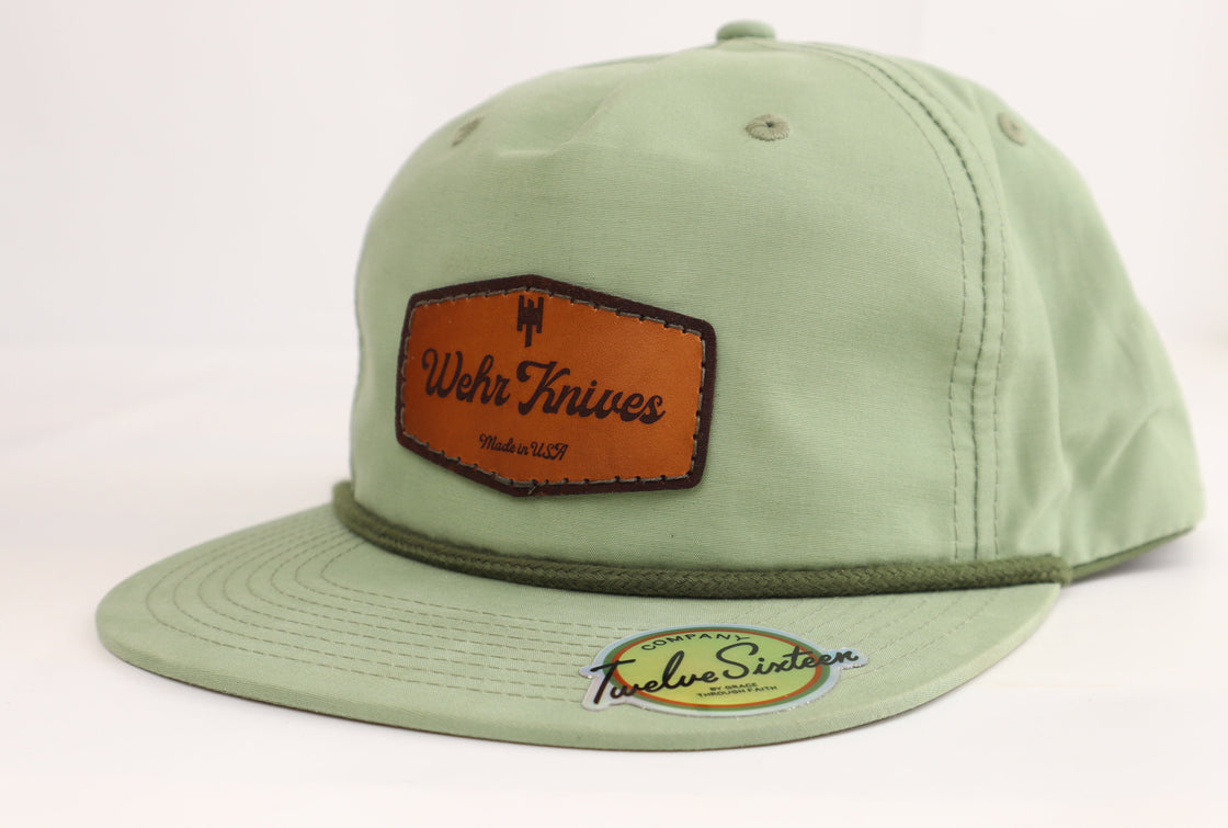 Custom Leather Patch Rope Hat