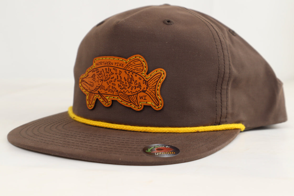 Custom Leather Patch Rope Hat
